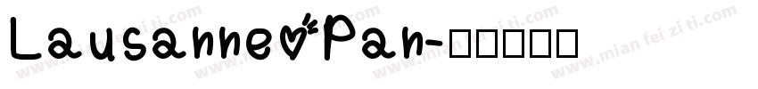 Lausanne Pan字体转换
